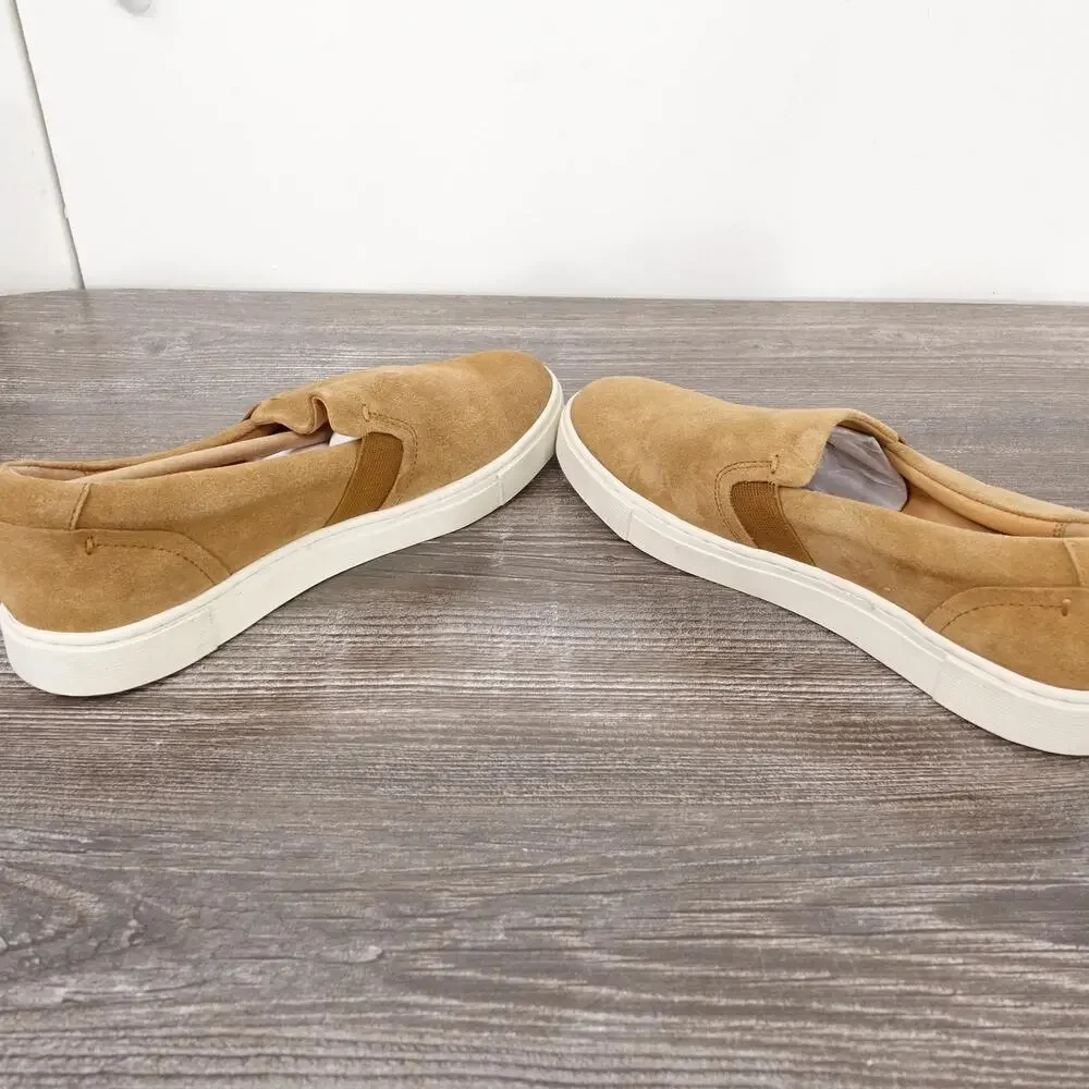 Frye Shoes‎ Womens Size 6 Brown Ivy Slip On Swan Suede Flats Casual Toffee